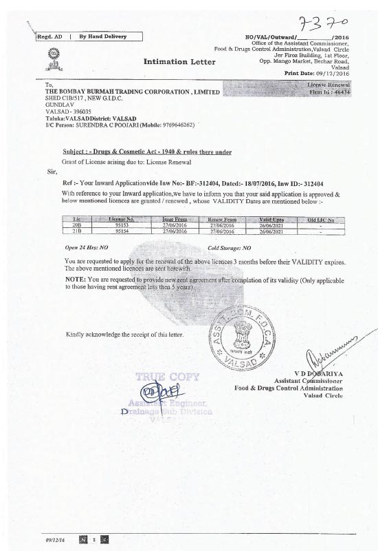 Drug licence